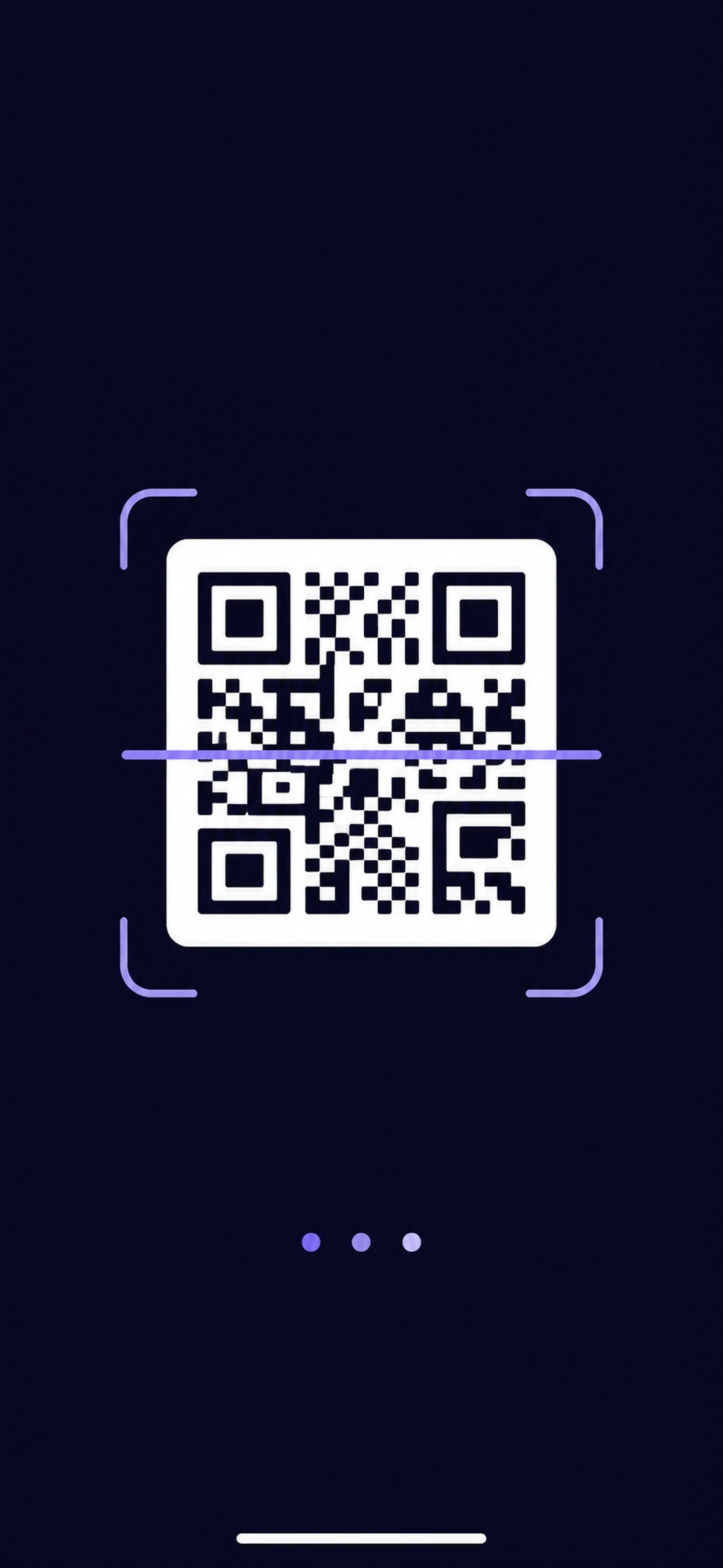 Scanning the Flythru QR code with the camera